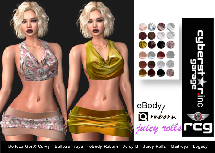 Second Life Marketplace - [CG]inc ⭐Kelsey⭐ _Co-Ord Two Piece Set_Skirt